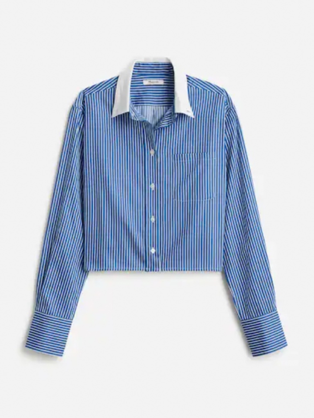 Madewell Relaxed Button-Up Shirt Blue w White Stripes